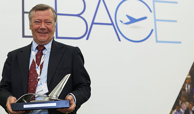 EBAA Chairman Baviera Honored at EBACE2016