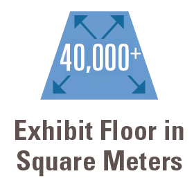 40,000+ Exhibit Floor in Square Meters
