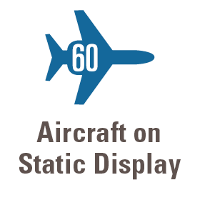 60 Aircraft on Static Display